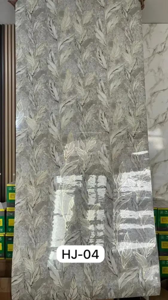 Wallpaper Dinding Vinyl Marble Roll PET/PVC Marmer Dinding 122 x 280cm