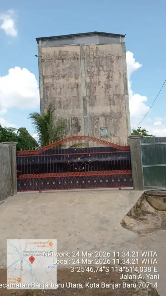 Di Jual Tanah Seluas 1562 beserta sarang walet Dekat dengan Sekumpul