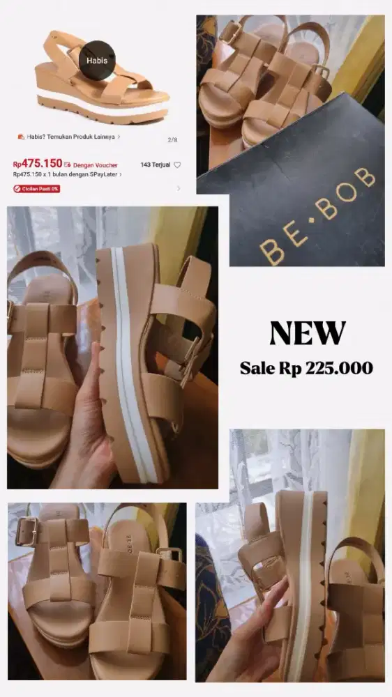 Wedges Sendal Be Bob NEW