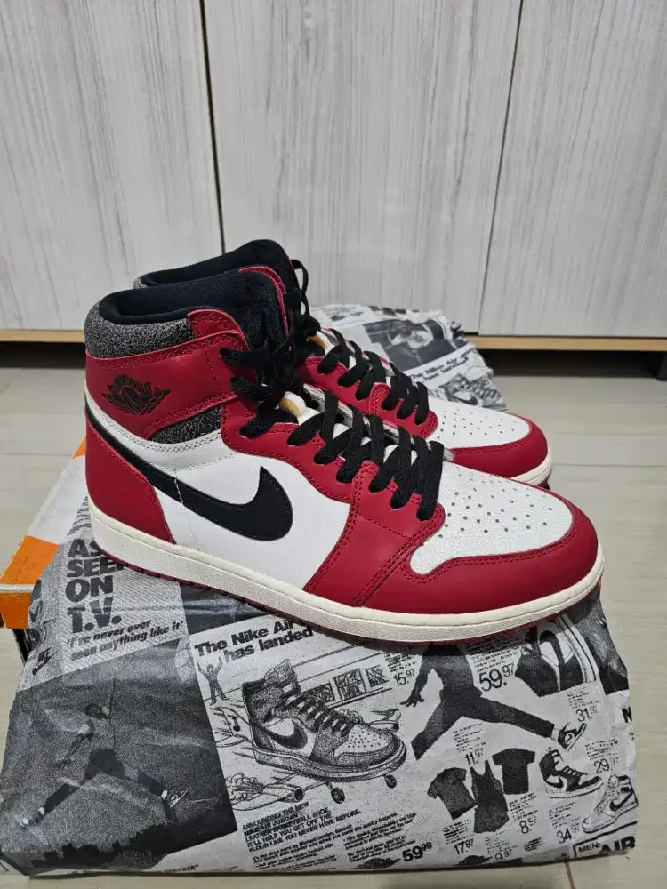 Dijual Sepatu Original Nike Jordan I High Retro Chicago Size 46 (30cm)