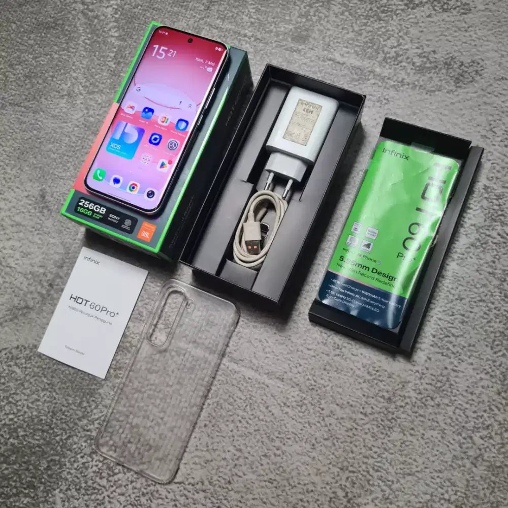 Hp infinix hot 60 pro plus ram 8/256 silver NFC