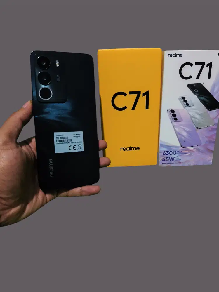 Realme C71 8/128GB Mulus Fullset Garansi Baterai Sehat Nego