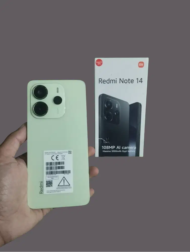 Redmi Note 14 8/256GB Mulus Fullset Garansi Baterai Sehat Nego