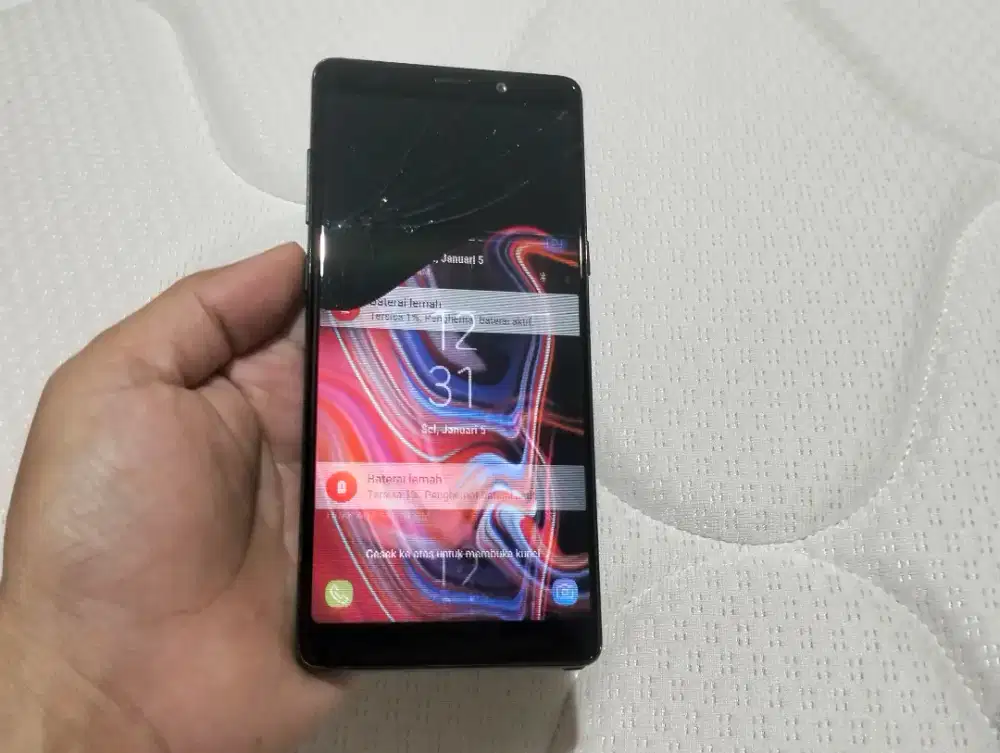 SAMSUNG GALAXY NOTE 9 RAM 6GB / 64GB 4G LTE Duos lcd retak perlu ganti
