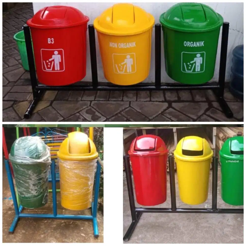 Tong sampah organik dan non organik (bs antr skitr medan)