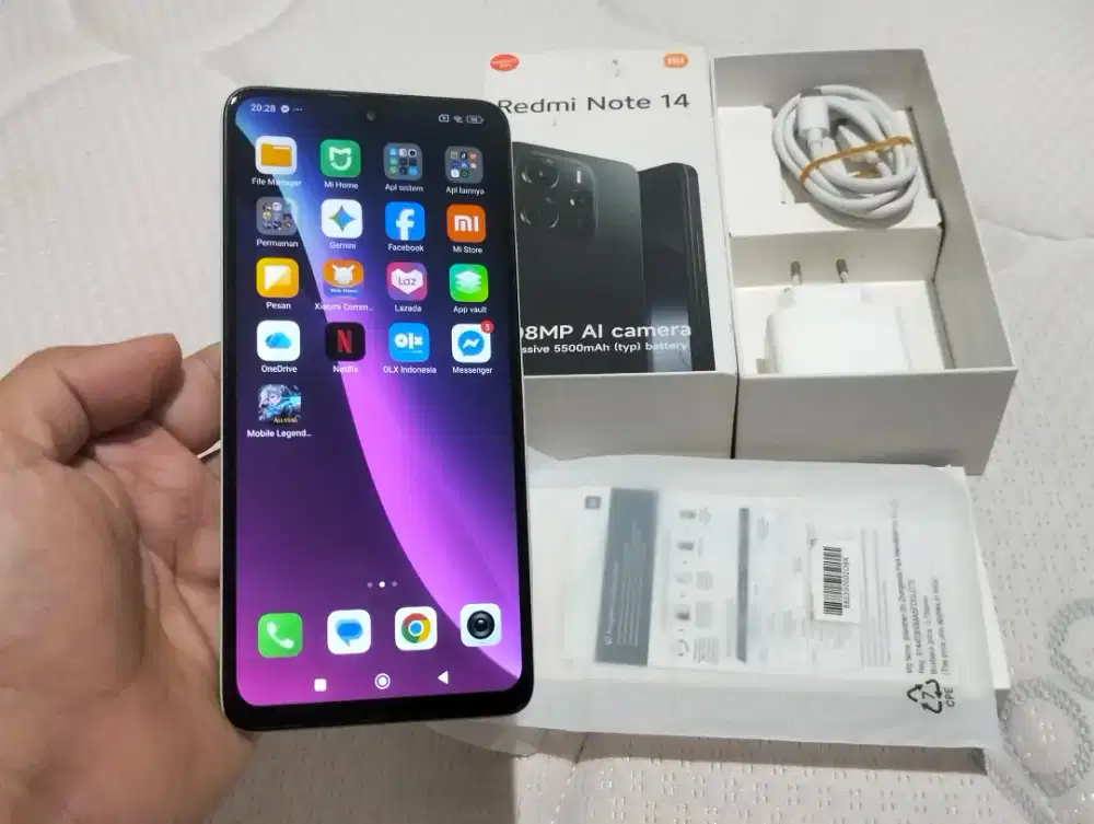 BU XIAOMI NOTE 14 RAM 8GB +4GB/ 128GB 4G 6,67in 108MP NFC 5500Mah G99