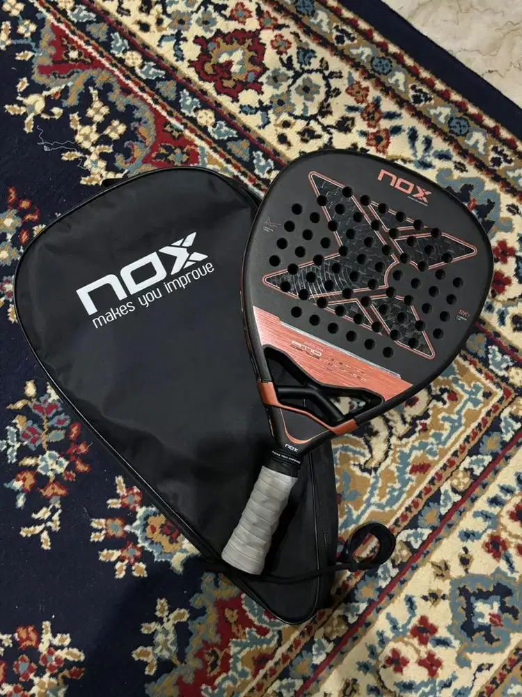 Raket Padel Nox AT10 Genius Attack 12K Carbon Alum 2025