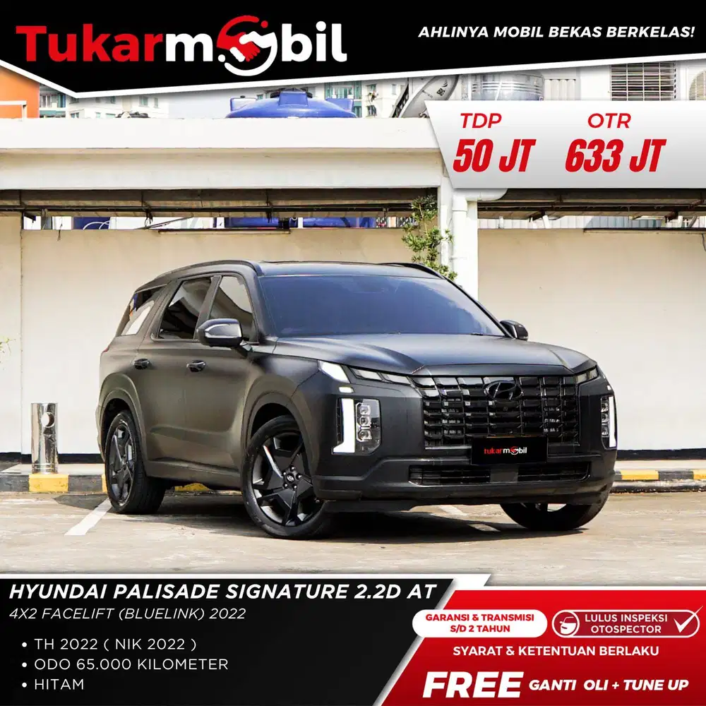 [BERGARANSI] HYUNDAI PALISADE SIGNATURE 2.2D TAHUN 2022/2023 FACELIFT
