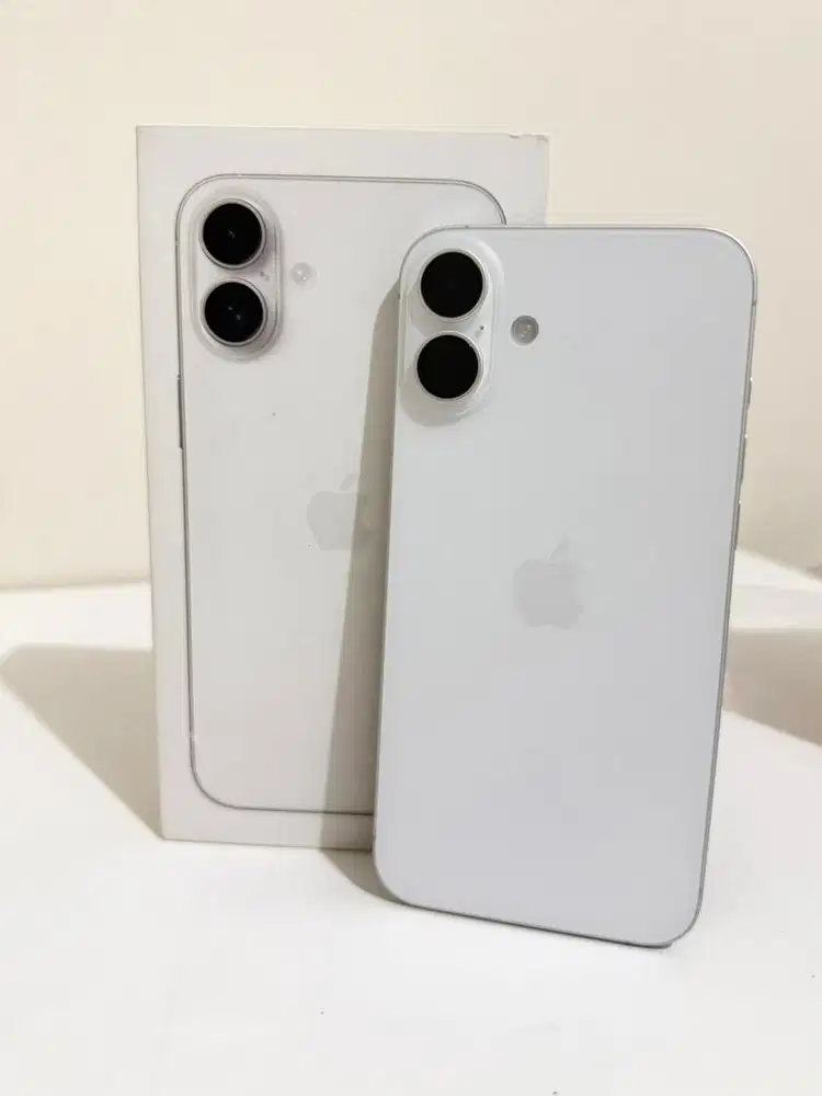 Iphone 16 Plus White 128gb iBox Fullset mulus