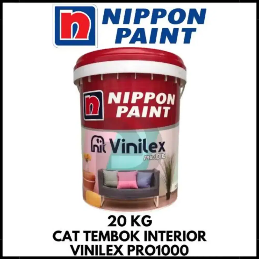 Jual Murah Cat Nippon Paint Vinilex Pro 1000 warna Superwhite 20kg