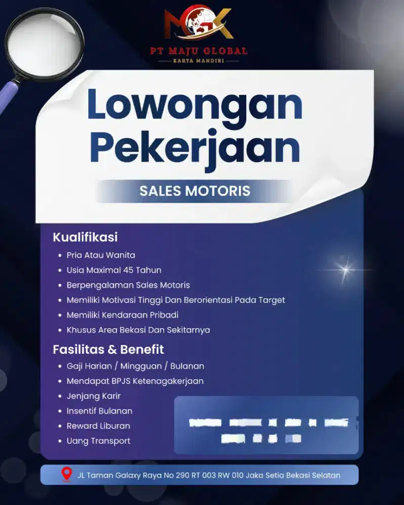 LOWONGAN SALES MOTORIS