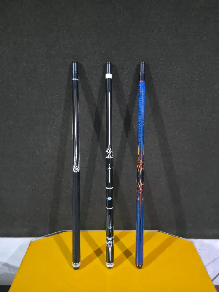 Stick billiard carbon jflowers butt dan shaft stik biliard