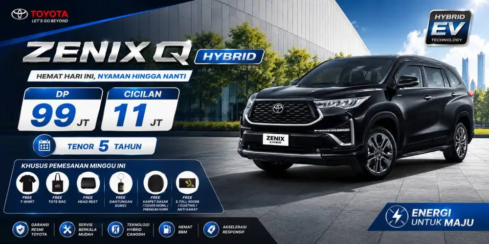 [Mobil Baru] Zenix Q hybrid promo cash 50-50 proses cepat tanpa ribet