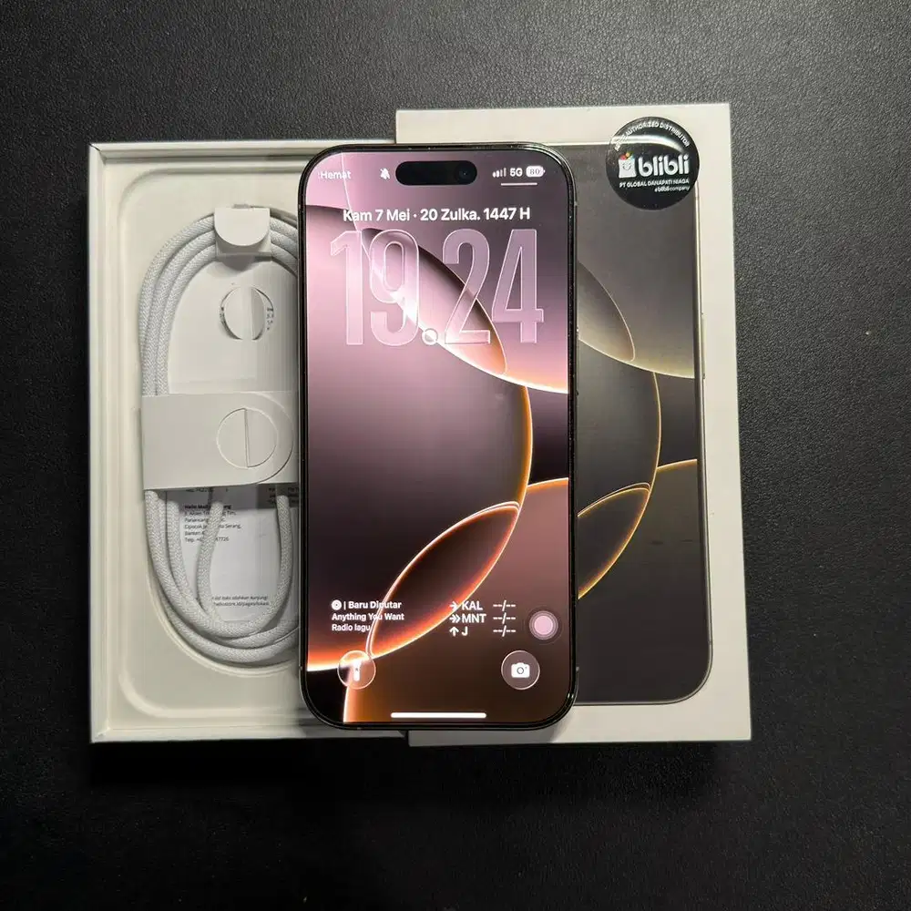iPhone 16 Pro 256GB Natural Titanium Garansi