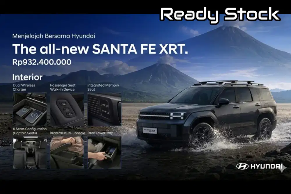Hyundai Santa Fe hybrid calligraphy prime ready stock kredit cash 2026