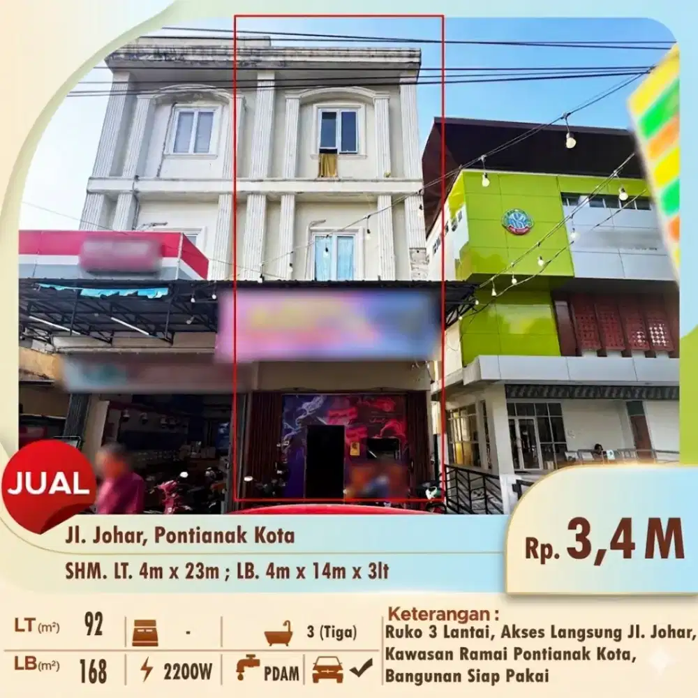 INVESTASI PRESTIGIUS DI JANTUNG KOTA PONTIANAK!