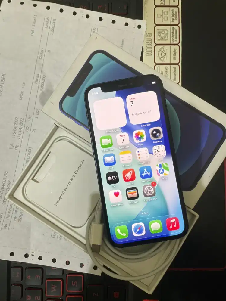 iPhone 12 Mini 64GB Fullset Murah Mulus Nominus All operator