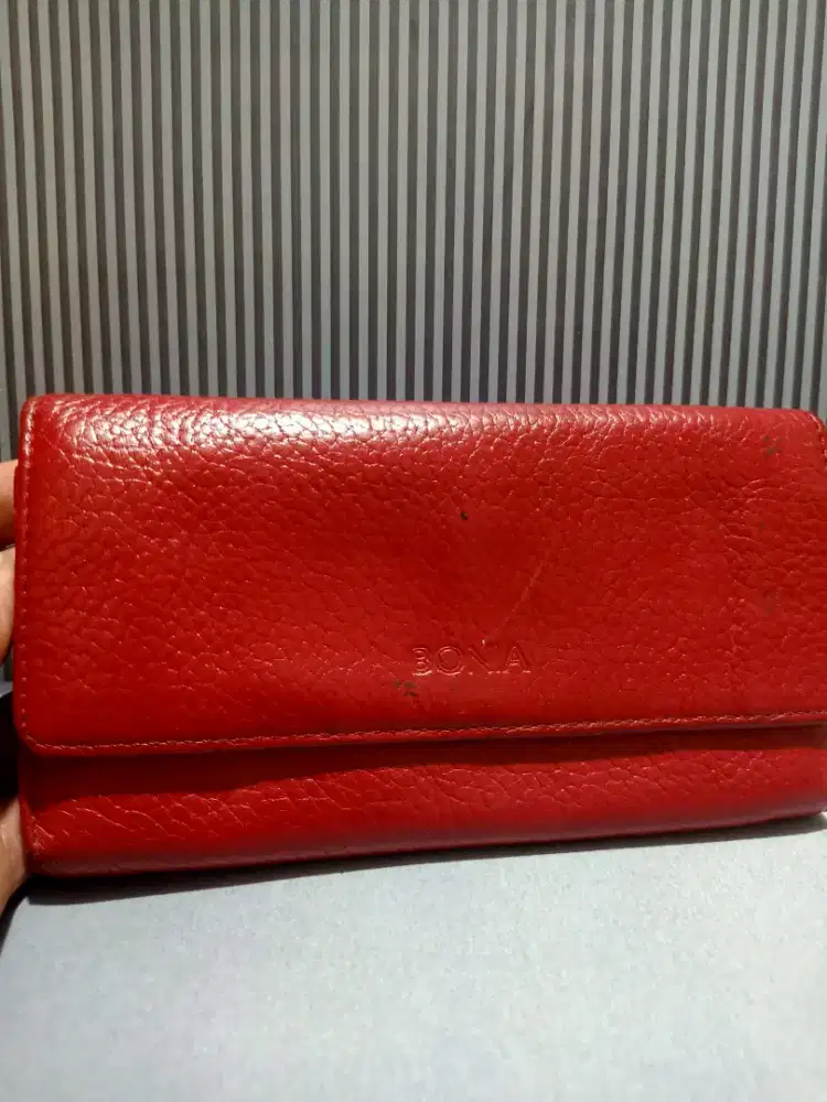 Bonia vintage wallet leather