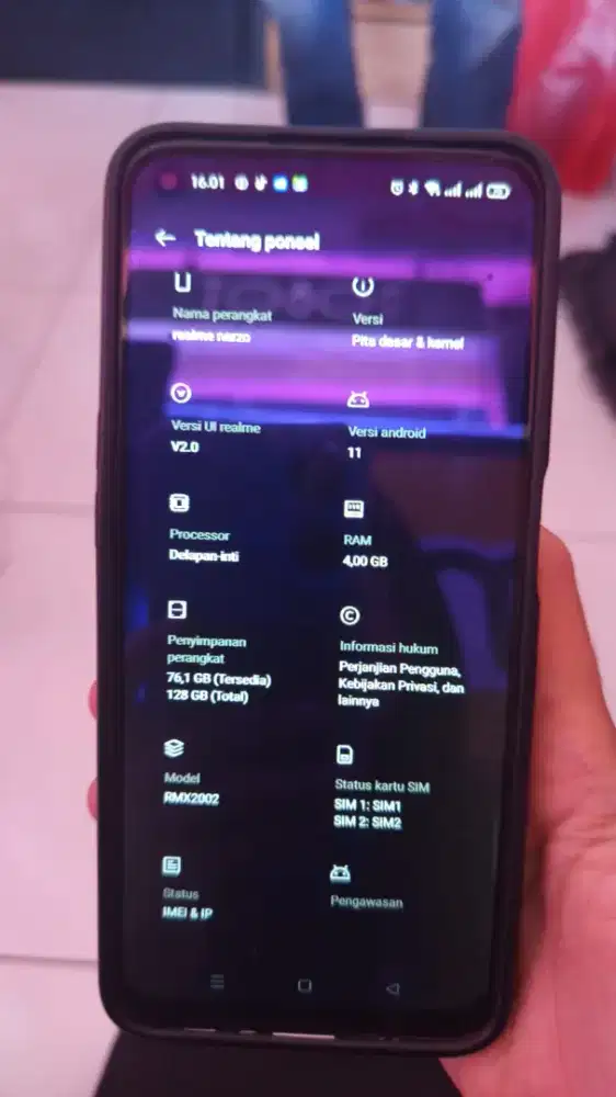 Jual hp realme narzo 6s 4/128 hp only