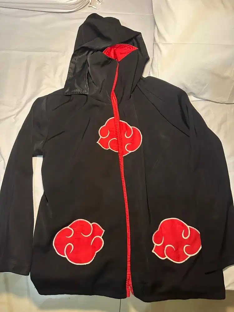 hoodie akatsuki naruto full zip no minus fit to M-L