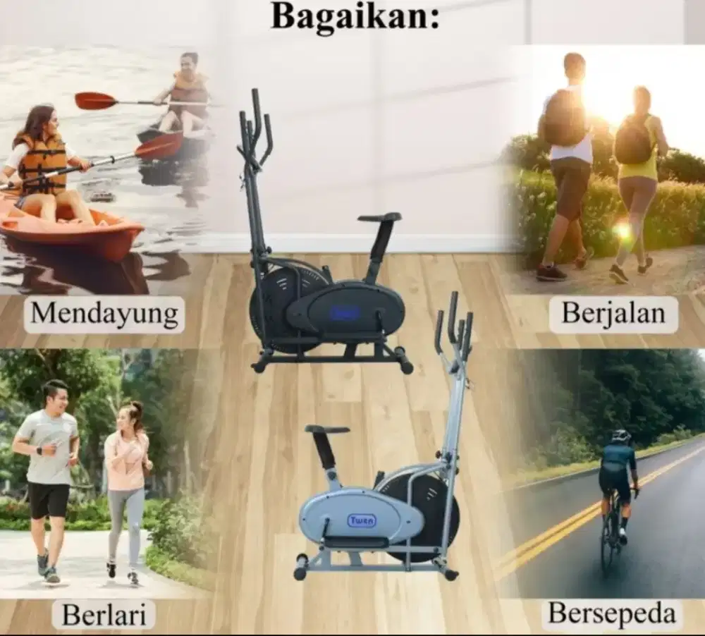 Sepeda Fitnes Sepeda statis elektrik twen E6