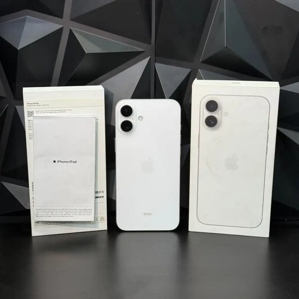 iphone 16 plus 128gb ibox white garansi on