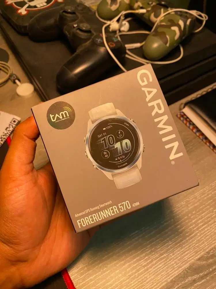new garmin forerunner 570 white putih resmi tam