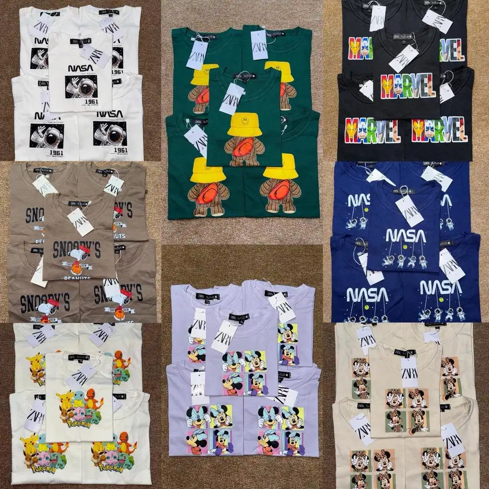 Kaos CMT Anak Zara