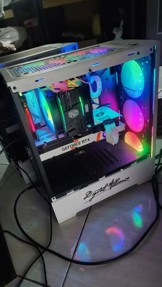 PC Gaming Core i5 RTX 3060 Ram 64GB SSD 2TB Monitor 24 CPU Komputer