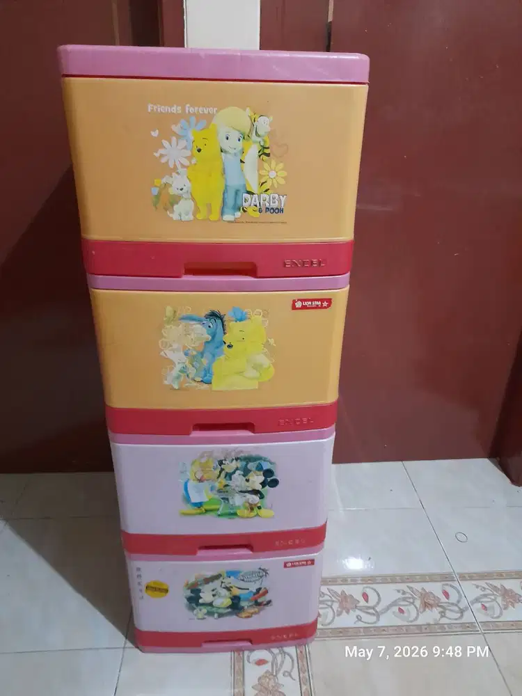 LEMARI PLASTIK SUSUN 4 LION STAR