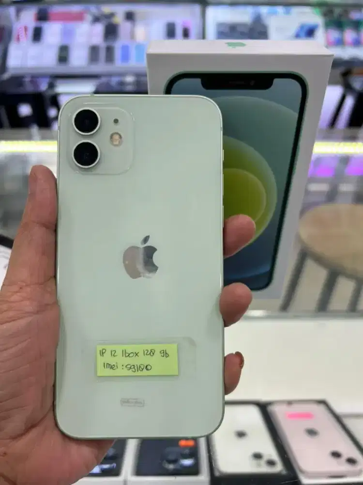 IPHONE 12 128GB EKS IBOX BH 97% MINUS PEMAKAIAN GREEN