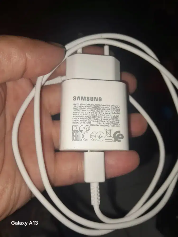 Charger Samsung 25watt original super fast charging