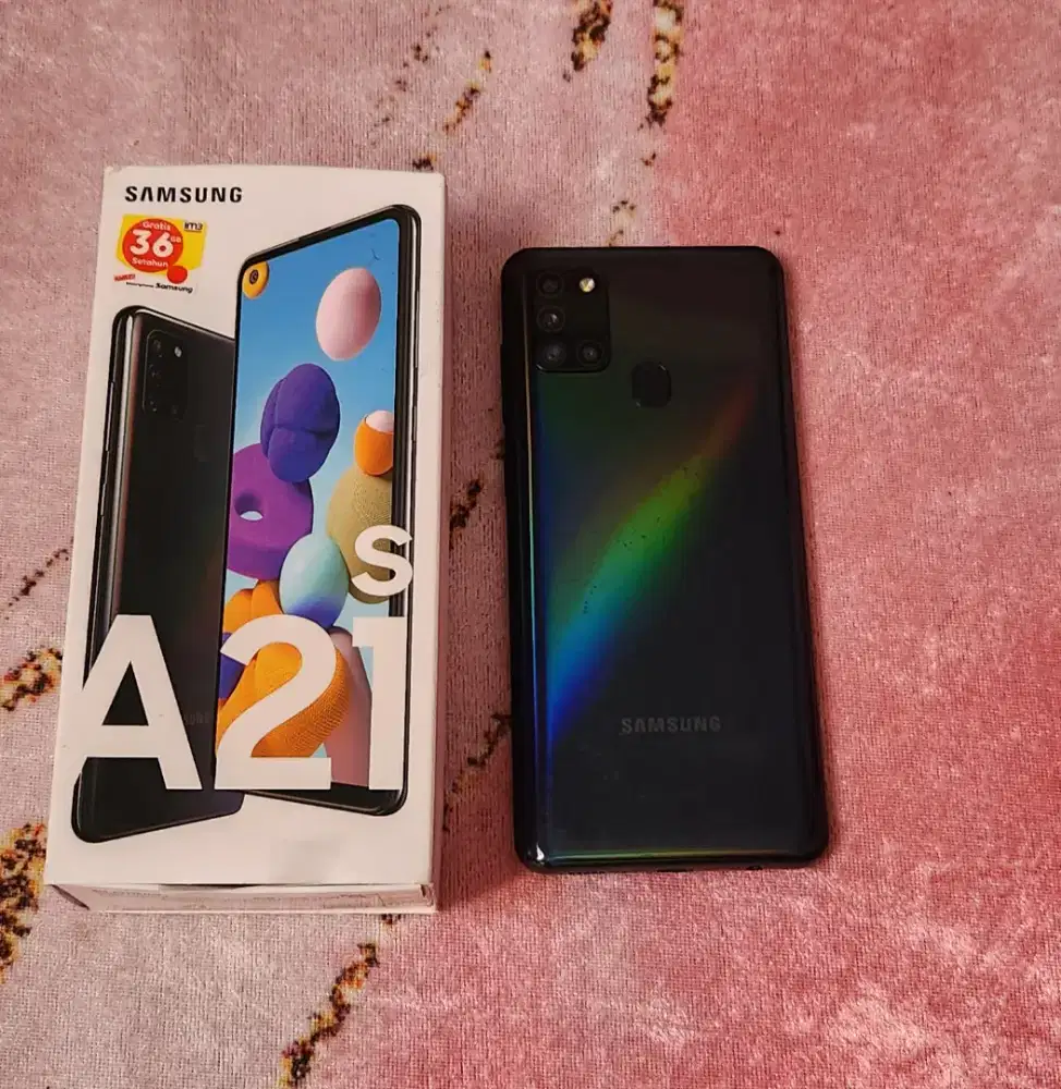 HP Samsung A21S ROM 64GB RAM 6GB.  warna Hitam