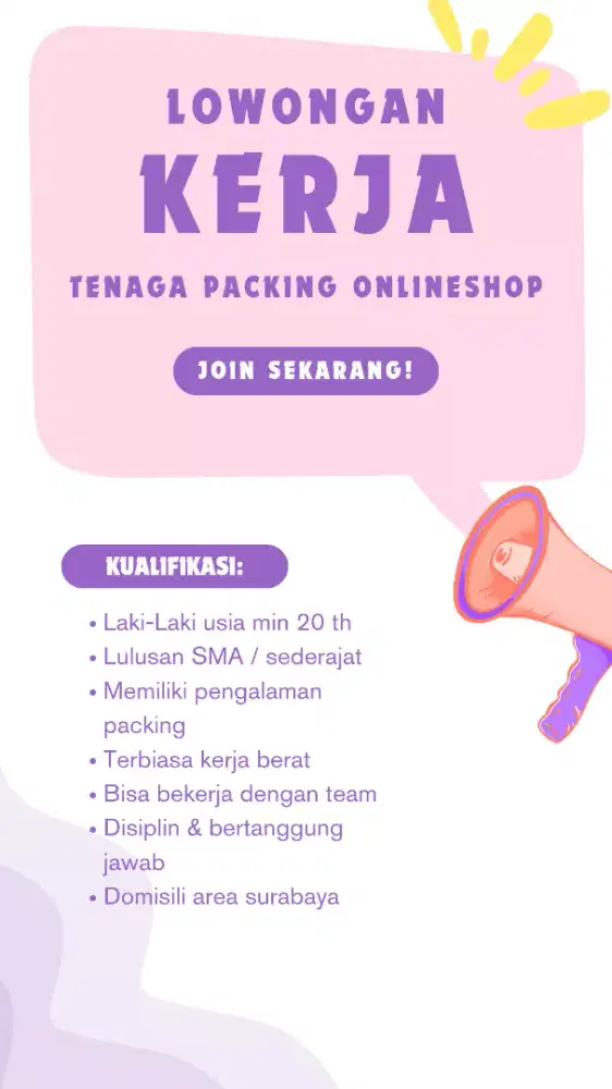 Teanga Packing (Cowok)
