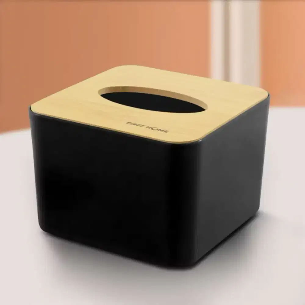 TaffHOME Kotak Tisu Kayu Multifungsi Wooden Tissue Box 12.5x12.5x8.5cm