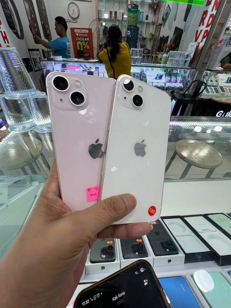 IPHONE 13 128GB ALL OPERATOR PINK DAN PUTIH