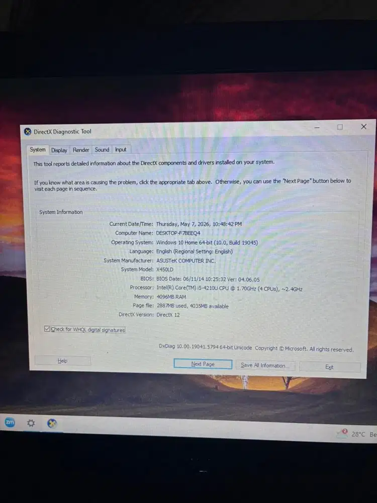 Laptop Asus i5 mulus
