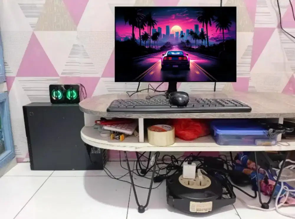 PC GAMING FULSET + LCD + RAM 8 GB + VGA 1 GB + HD 500 GB + GAMES APP