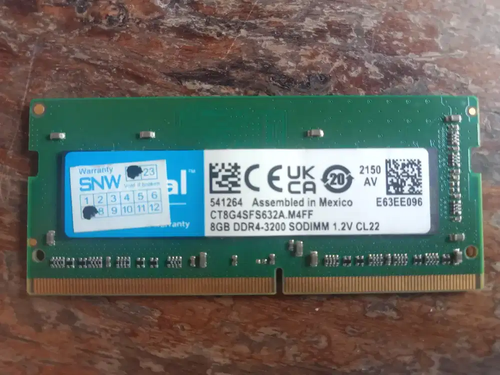 SODIMM 8GB DDR4 3200 RAM LAPTOP