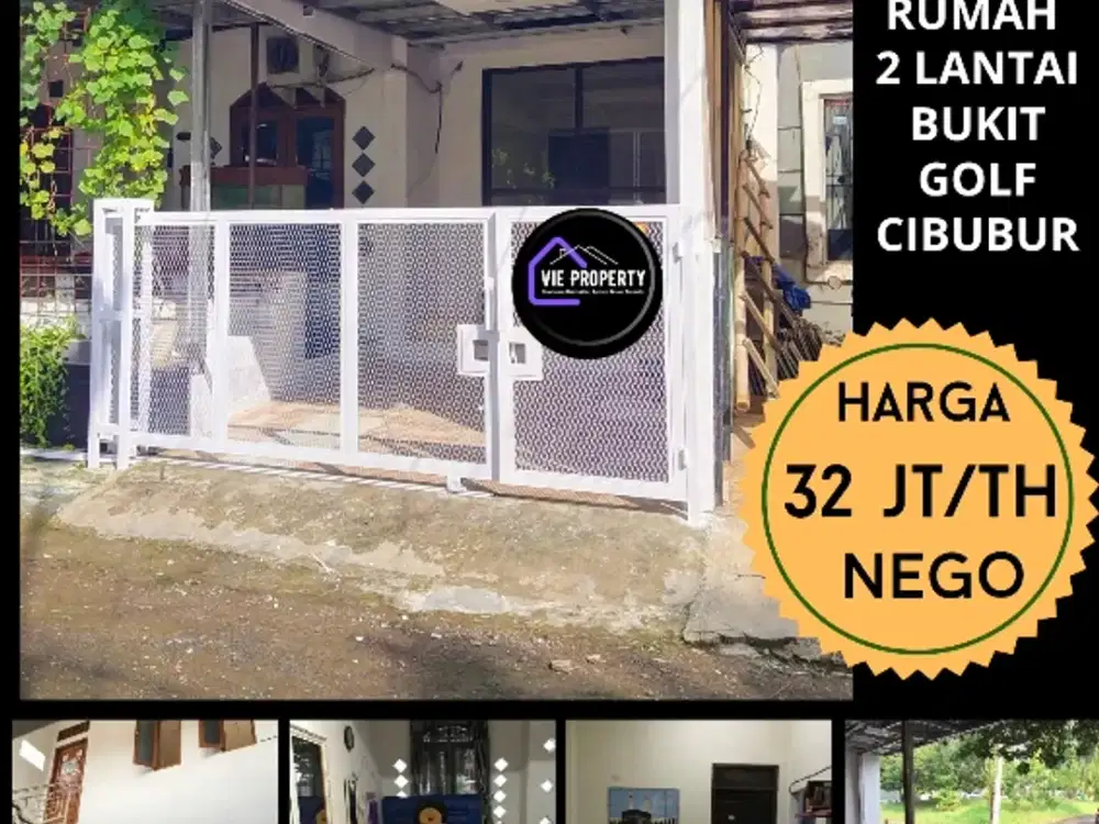 Rumah 2 lantai, disewakan murah, luas siap huni di Bukit Golf  Cibubur