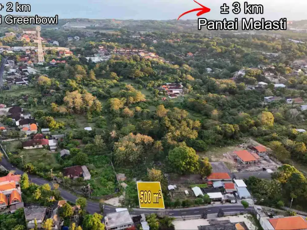 Tanah Plot Kecil Jalan Utama Bali Cliff Ungasan Bali