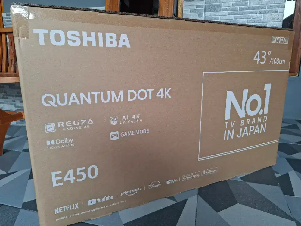 Toshiba smart tv 43 inch 43E45NP QLED Quantum dot 4K UHD