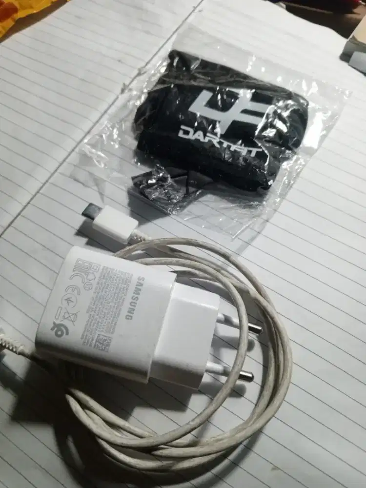 Charger Samsung original plus sarung tangan biliar