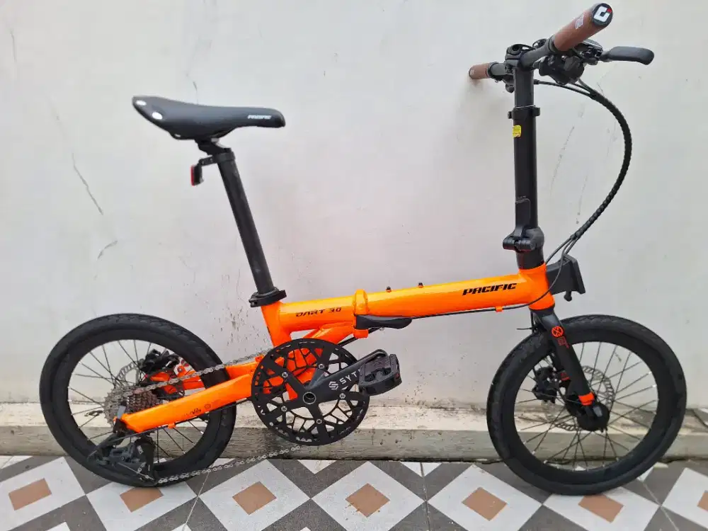Sepeda Lipat Dart 3.0 Jangkrik, Rem Hidrolik Shimano Tektro Full Alloy