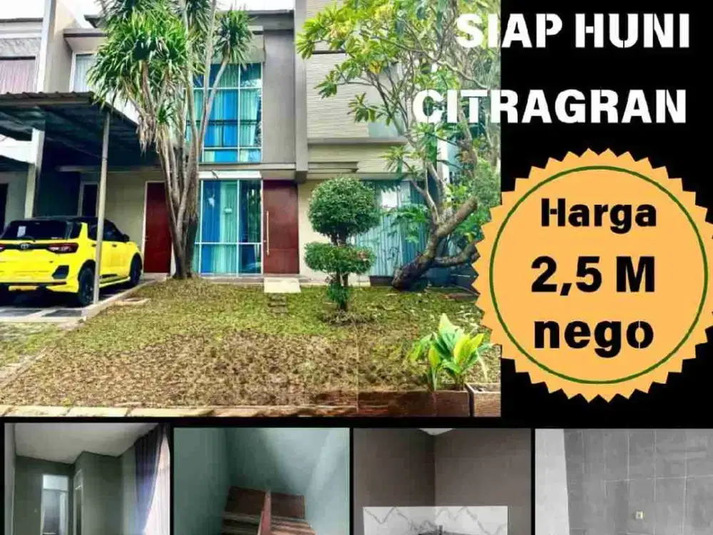 Dijual cepat harga dibawah pasaran rumah 2 lantai rapi dalam cluster favorit di Citra Gran Cibubur