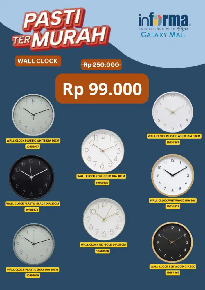 PASTI TERMURAH JAM DINDING