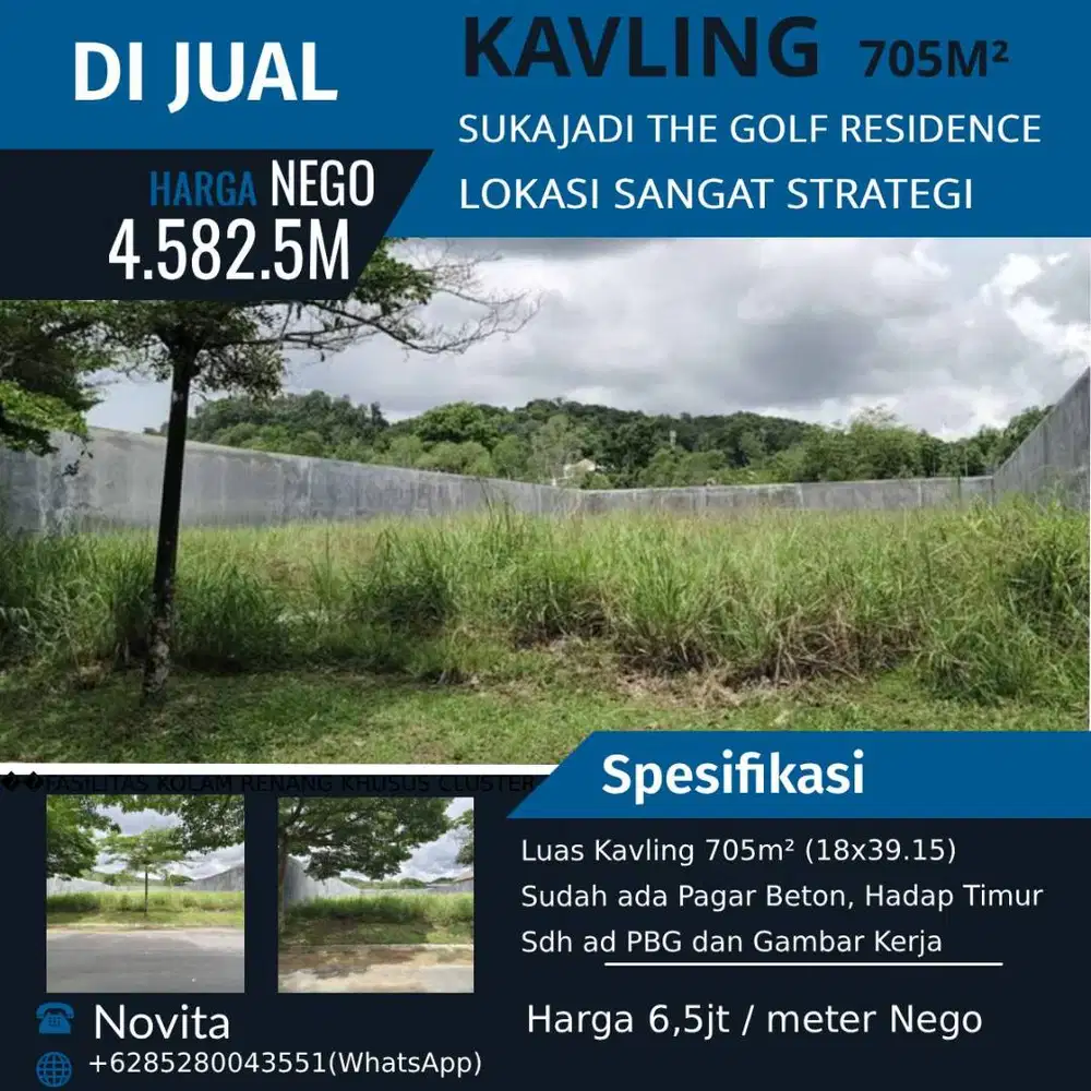 KAVLING SUKAJADI The Golf Residence, Lokasi Sangat Strategis
