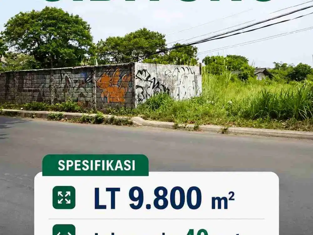 Sewa Tanah Strategis Cibitung 9.800 m² Pinggir Jalan Raya Lebar Muka 40 Meter