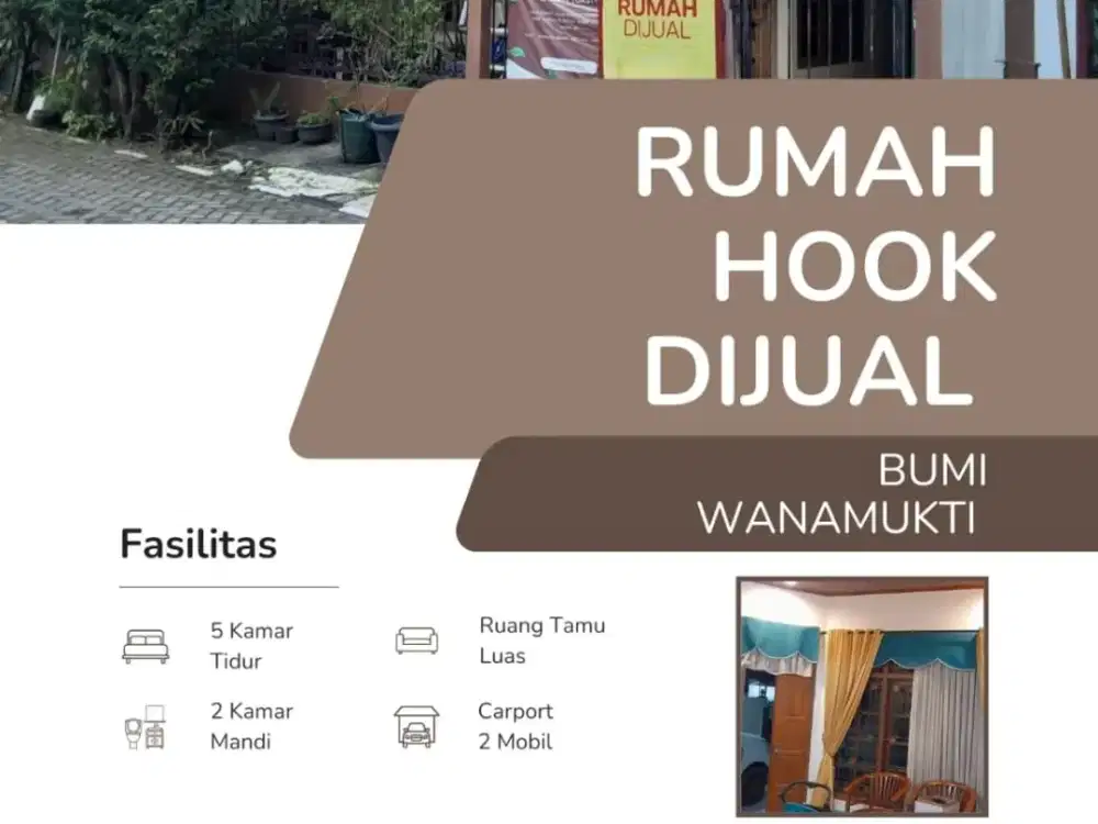 Rumah Hook Tenang dan Nyaman Bumi Wanamukti Sambiroto Tembalang