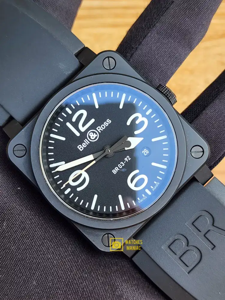 Jam Tangan Luxury Original Bell Ross Military Ceramic Automatic Swiss